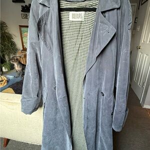 Bill Blass Blue Trench Coat